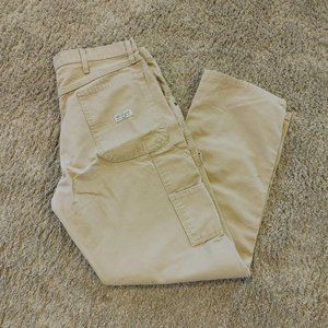 Wrangler Men's 34x32 carpenter jeans tan